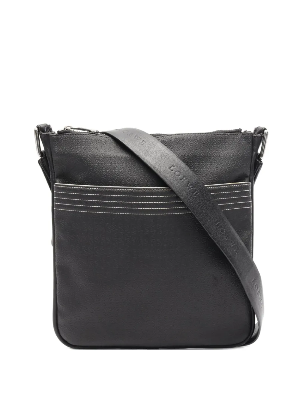 Loewe Pre-Owned 2000s Anagram leather shoulder bag | Black | Image 1