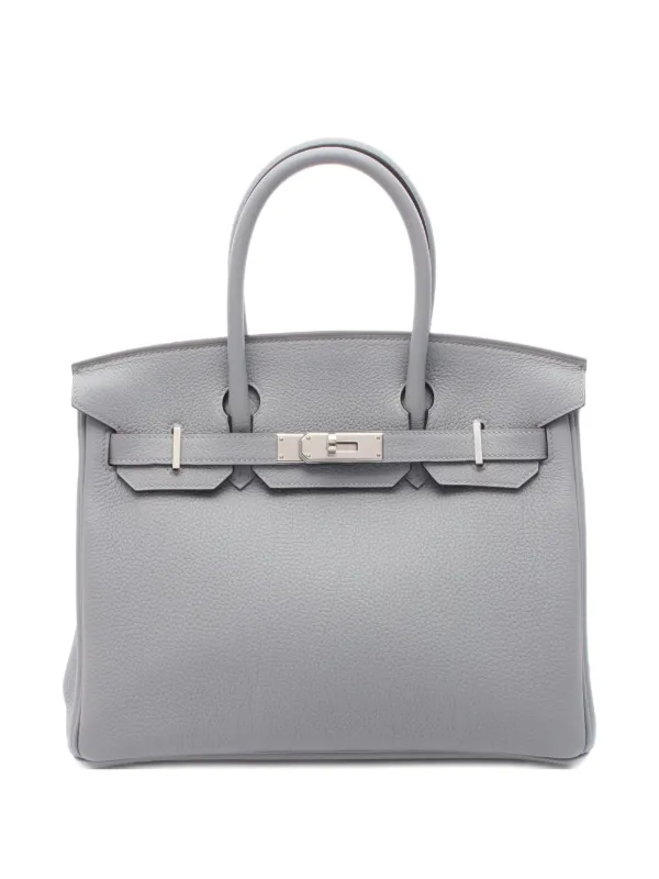 Hermès Pre-Owned Borsa a Mano Birkin 30 2025 Grigio FARFETCH IT
