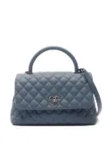 CHANEL Pre-Owned 2016-2017 small diamond-quilting tote bag - Blue