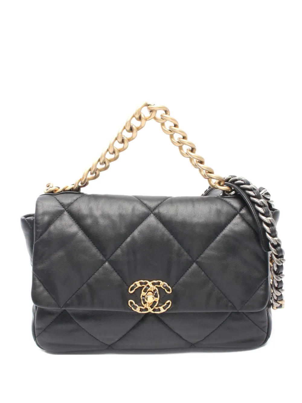 CHANEL Pre-Owned 2019 ディズヌフ マトラッセ ショルダーバッグ - ブラック CHANEL Pre-Owned 2019 ディズヌフ マトラッセ ショルダーバッグ - ブラック