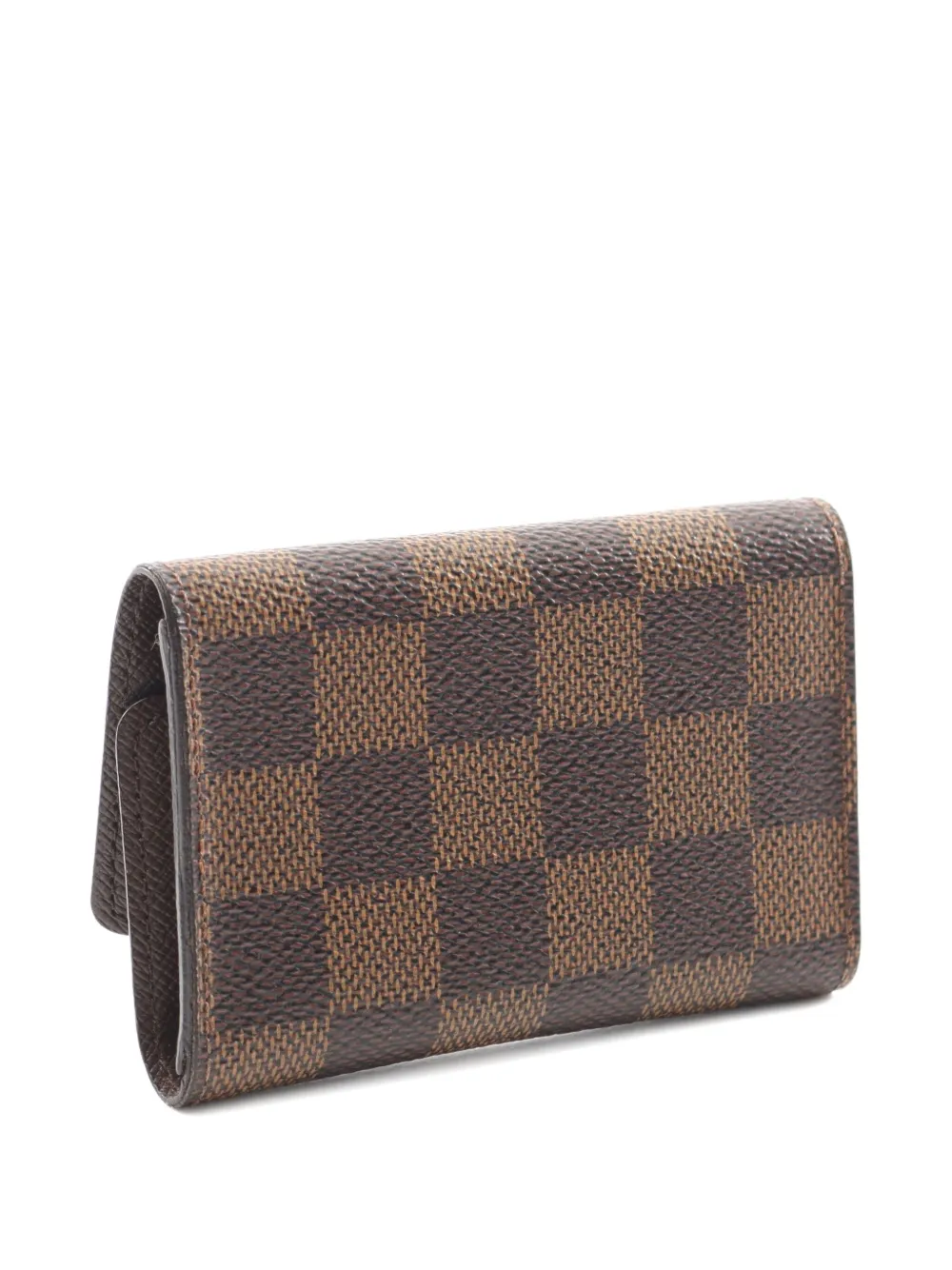 Pre-owned Louis Vuitton 2015 Multicle 6 Wallet In Brown