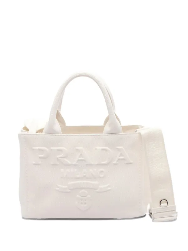 Prada Pre-Owned 2010s カナパ ハンドバッグ | ホワイト | FARFETCH JP