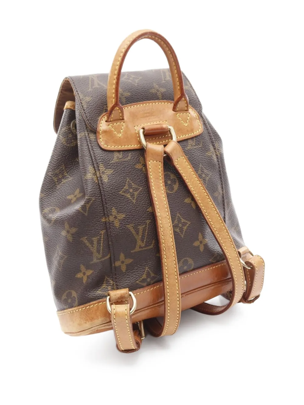 Pre-owned Louis Vuitton 1997 Mini Monster Backpack In Brown