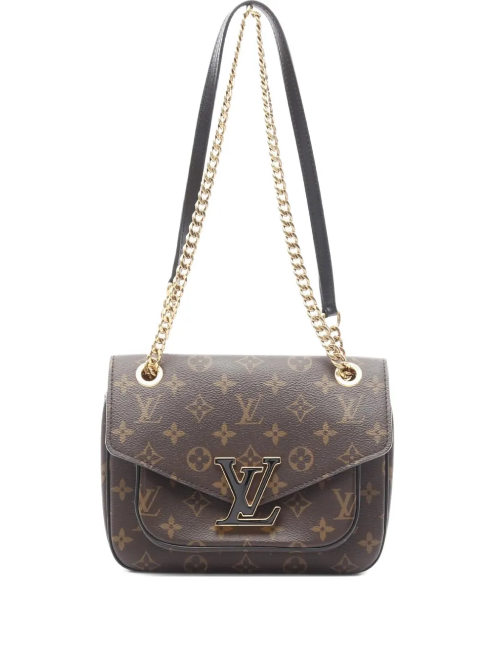 Louis Vuitton Pre-Owned 2021 Passy Monogram chain-strap shoulder bag | Brown | Image 1