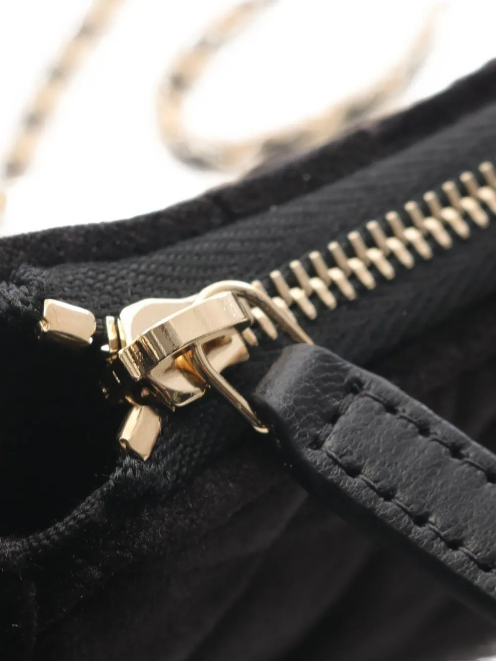 Pre-owned Chanel 2021 Mini Matelassé Shoulder Bag In Black