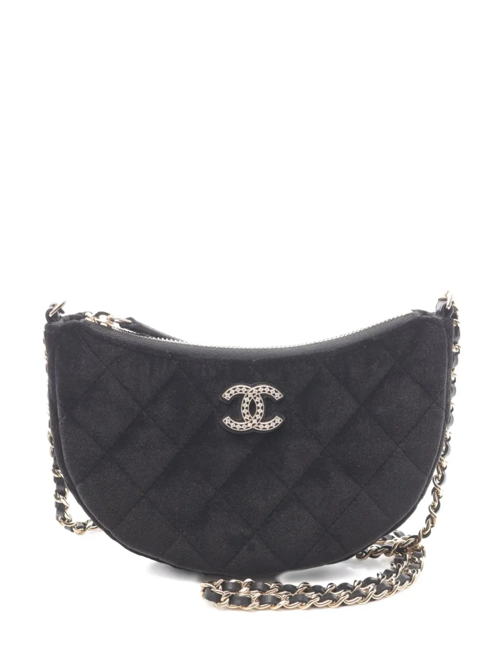 CHANEL Pre-Owned 2021 マトラッセ ショルダーバッグ ミニ - ブラック CHANEL Pre-Owned 2021 マトラッセ ショルダーバッグ ミニ - ブラック