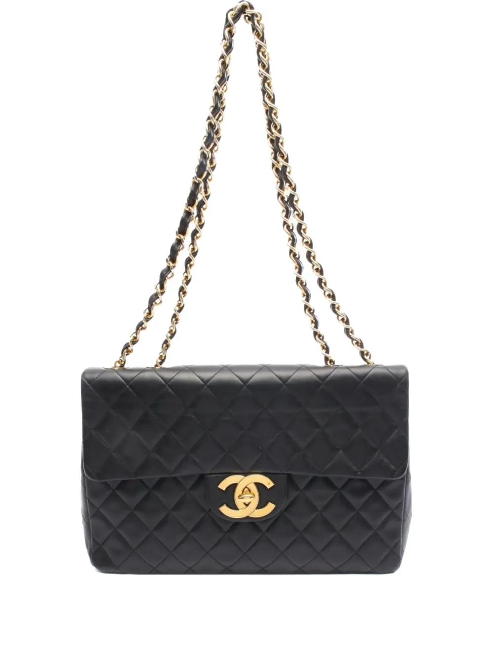 CHANEL Pre-Owned 2000s デカマトラッセ 34 ショルダーバッグ - ブラック CHANEL Pre-Owned 2000s デカマトラッセ 34 ショルダーバッグ - ブラック