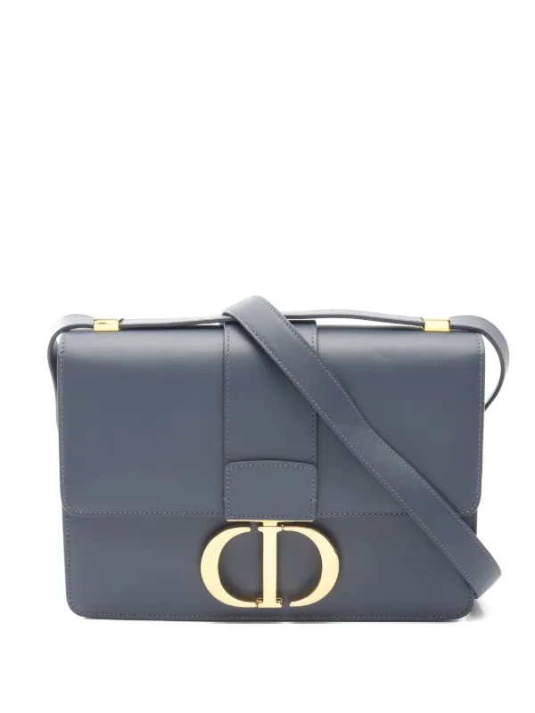 Christian Dior Pre-Owned 2010s 30 Montaigne Leather Shoulder Bag Blue  FARFETCH IN