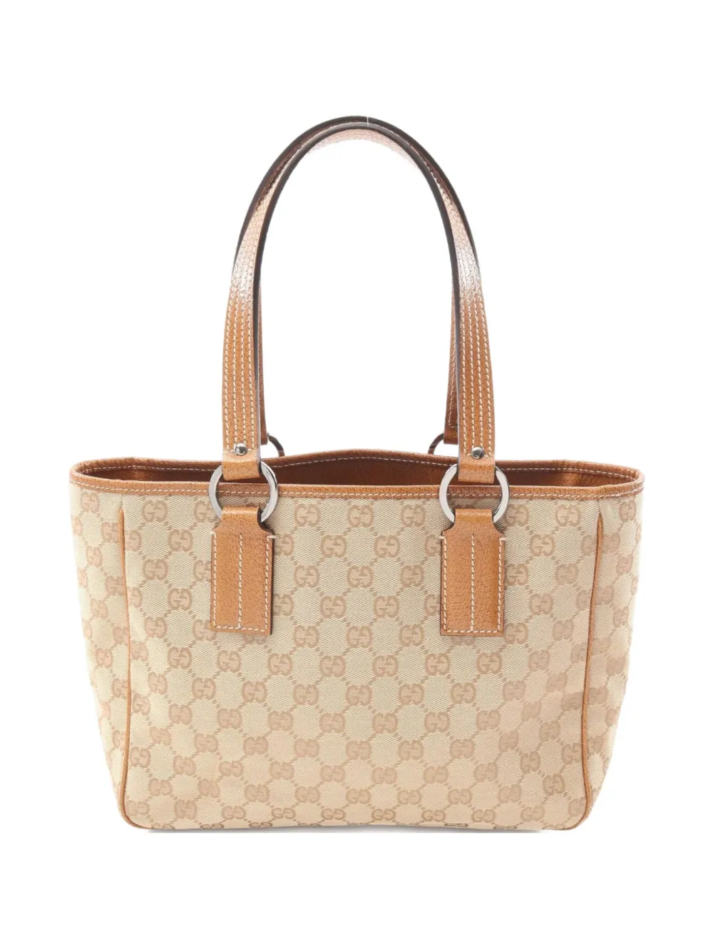 2000s GG-monogram leather-trim handbag