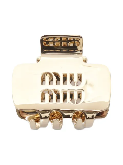 Miu Miu Pre-Owned 2020s logo hair clip