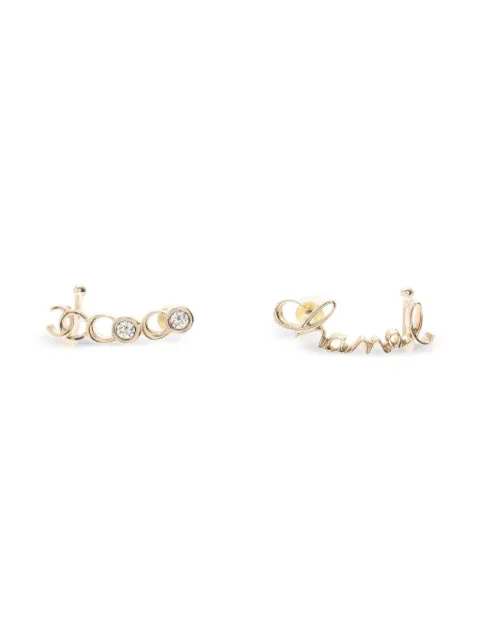 CHANEL Pre-Owned 1986-1988 logo-embellished earrings