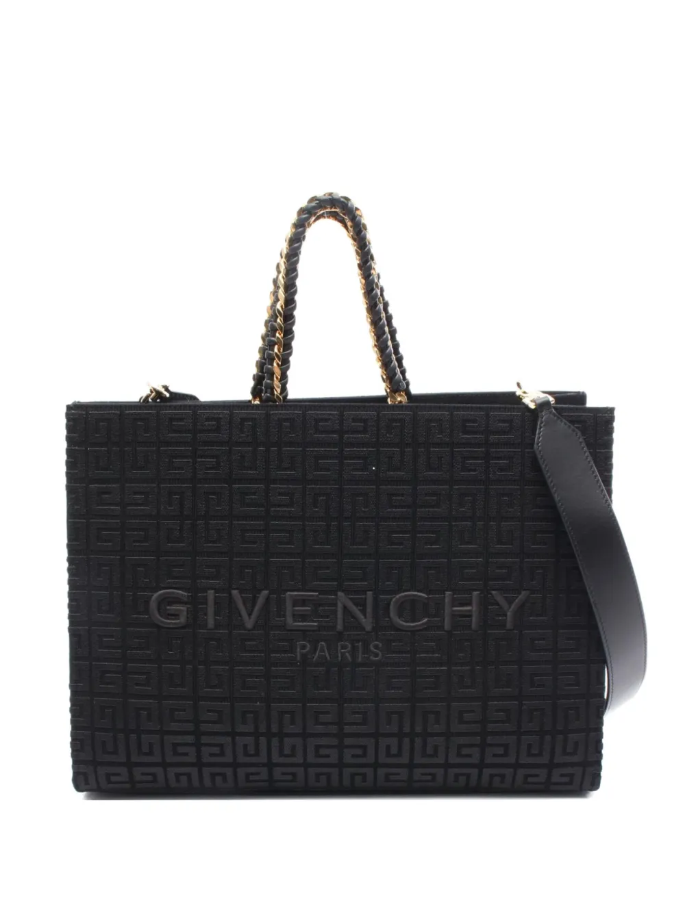 Pre-owned Givenchy 2010 Medium G Tote Bag In Black