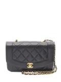 CHANEL Pre-Owned 1994-1996 Diana matelassé flap chain-strap shoulder bag - Black