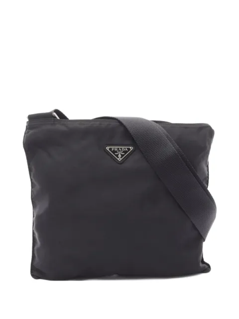 Prada Pre-Owned bolsa de hombro con logo triangular 2000