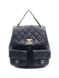 CHANEL Pre-Owned 2021 Duma matelassé-quilting backpack - Blue