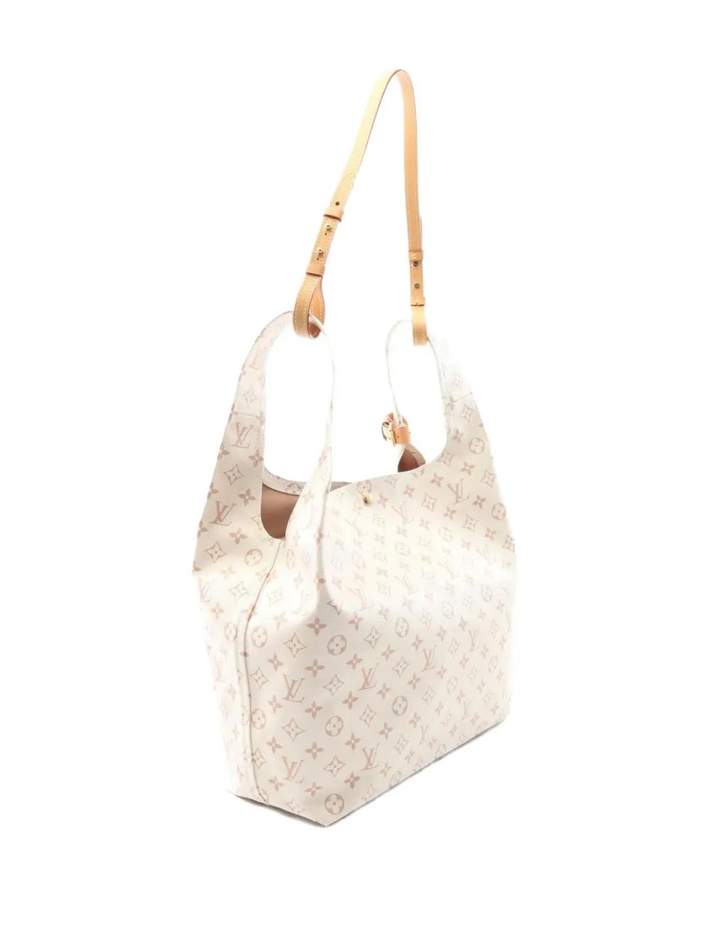 Pre-owned Louis Vuitton 2010 Atlantis Tote Bag In White