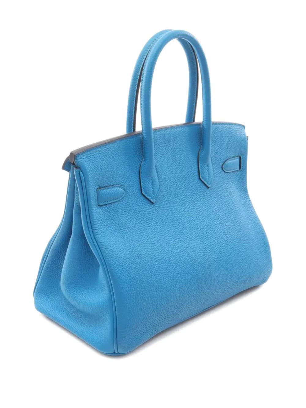 Pre-owned Hermes 2017 Birkin 30 Handbag In Blue