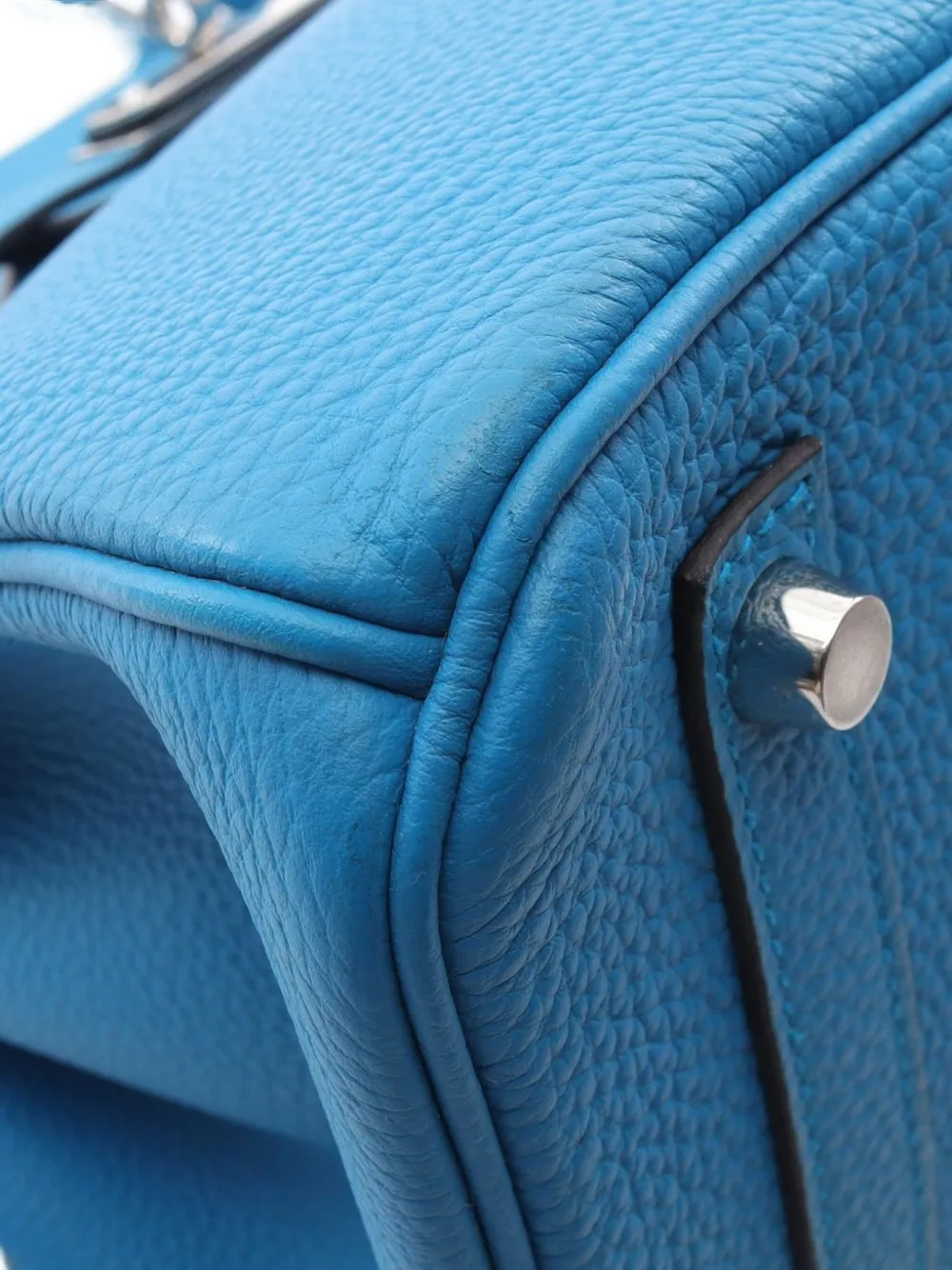 Pre-owned Hermes 2017 Birkin 30 Handbag In Blue