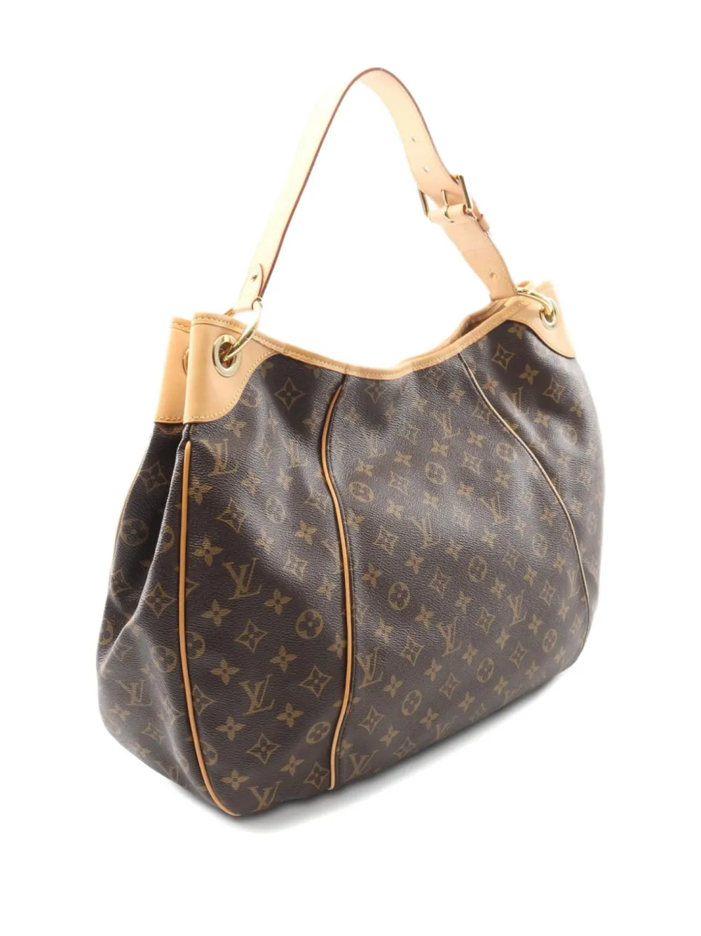 Pre-owned Louis Vuitton 2010 Galliera Gm Shoulder Bag In Brown