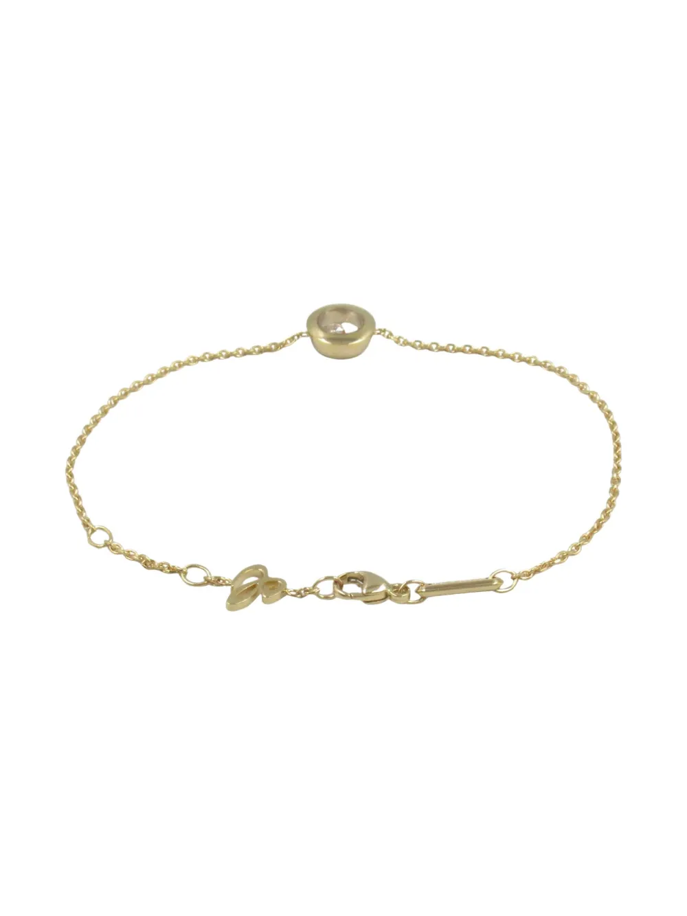 Pre-owned Chopard 2010s 18k Yellow Gold Happy Diamonds Bracelet