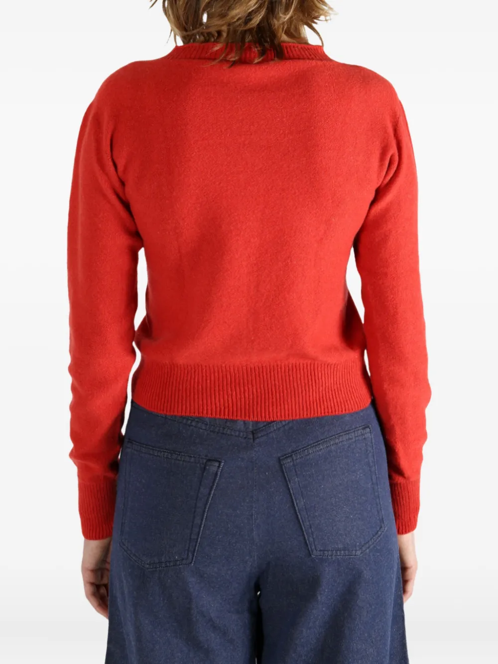 Baserange round-neck sweater Rood