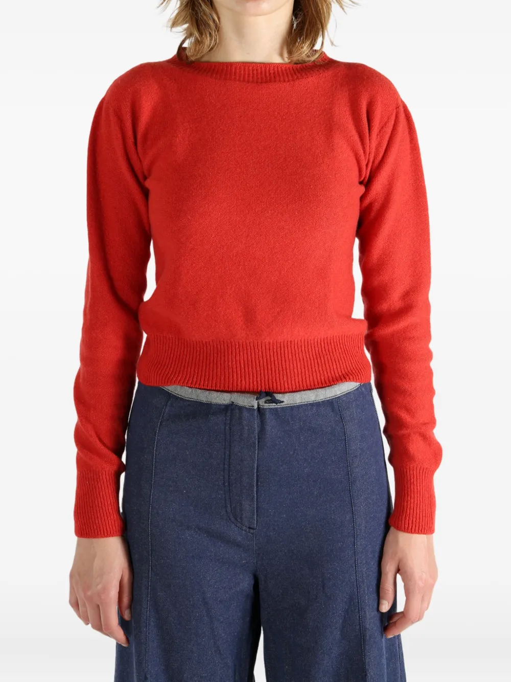 Baserange round-neck sweater Rood