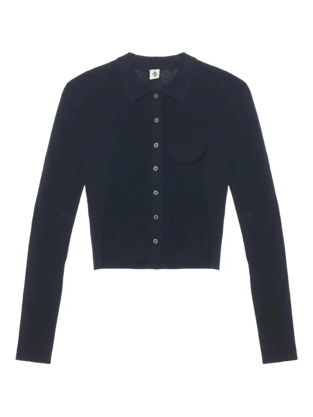 The Garment polo-neck buttoned cardigan - ブラック The Garment polo-neck buttoned cardigan - ブラック