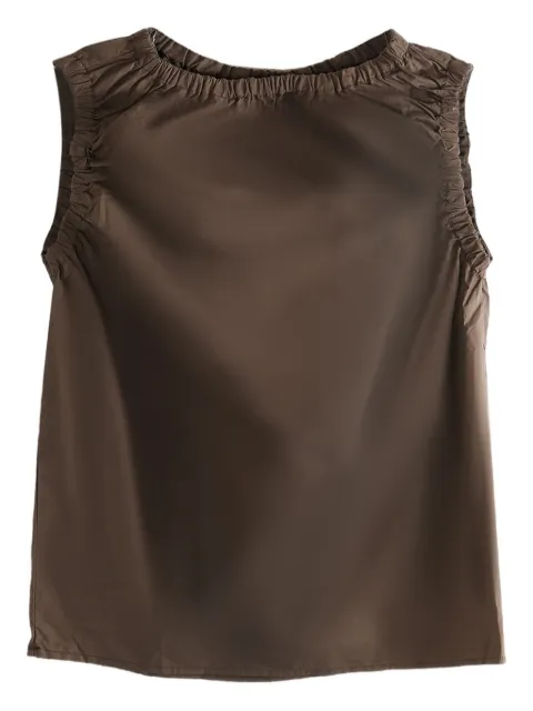 Baserange gathered-sleeve top