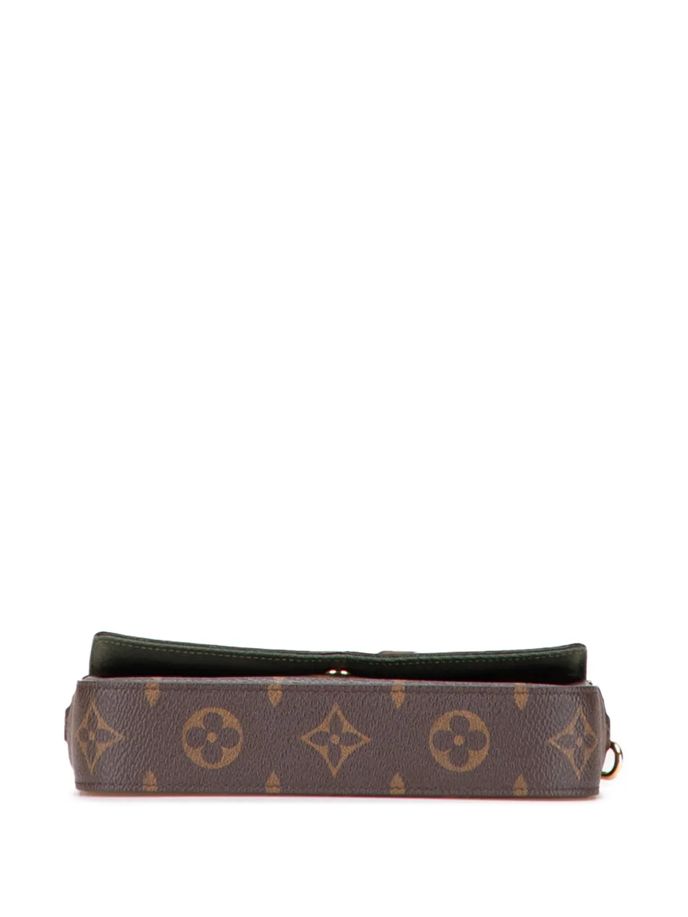 Pre-owned Louis Vuitton 2021-2025 Monogram Felicie Strap And Go Crossbody Bag In Brown
