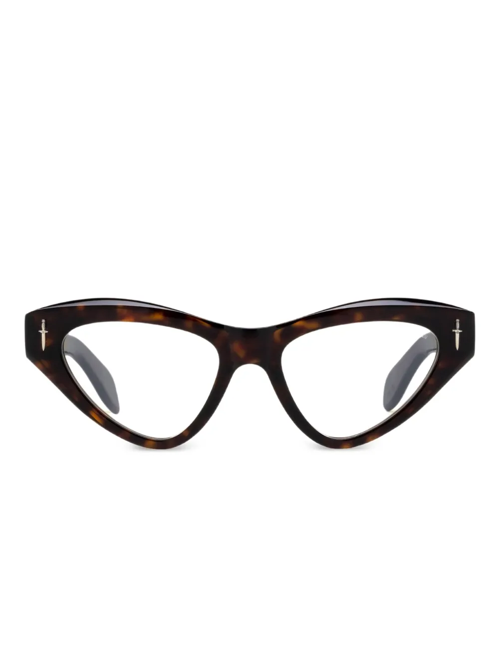 Cutler & Gross x The Great Frog cat-eye glasses - Marrone
