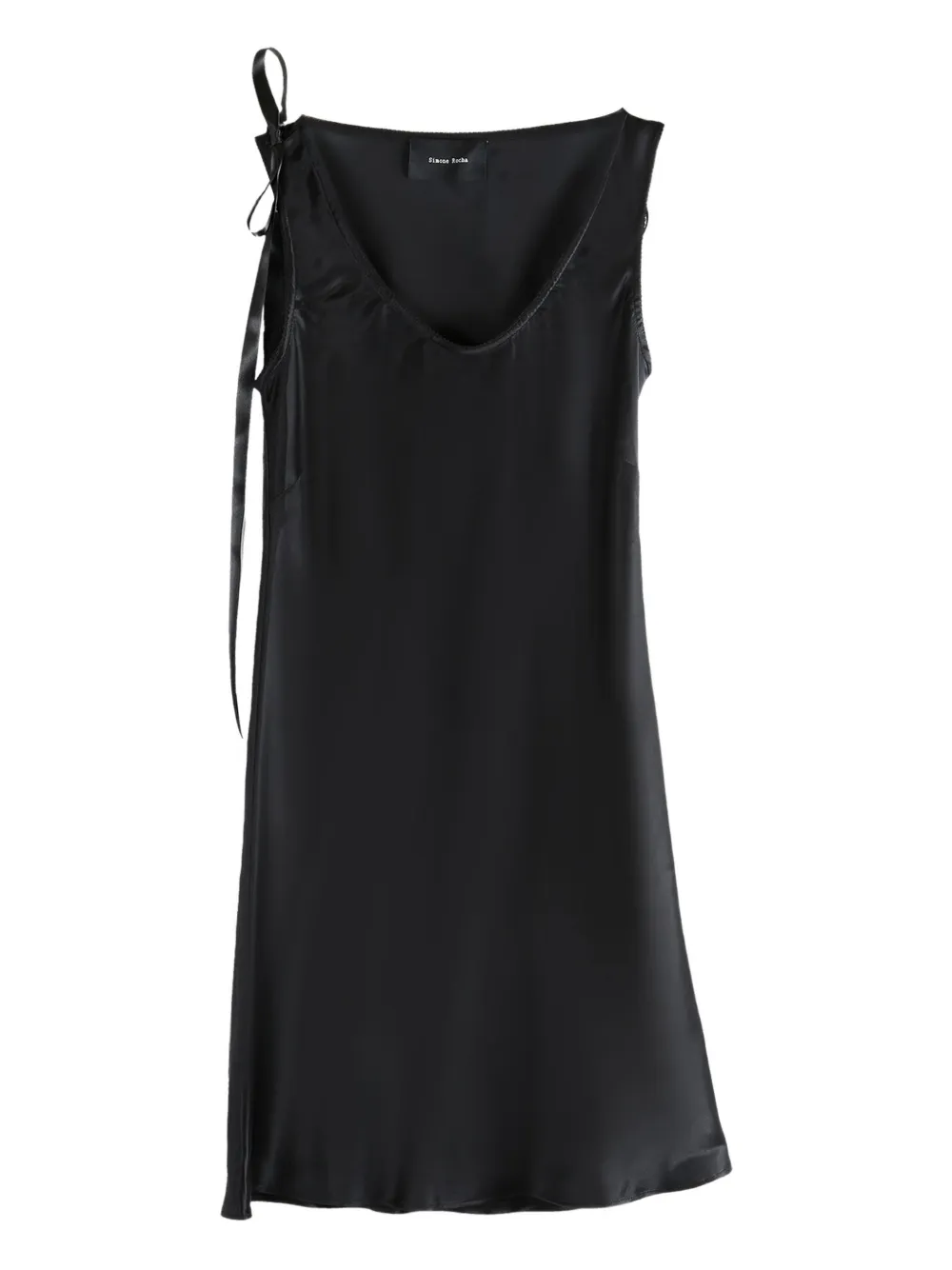 Simone Rocha tie-detail slip mini dress - ブラック Simone Rocha tie-detail slip mini dress - ブラック