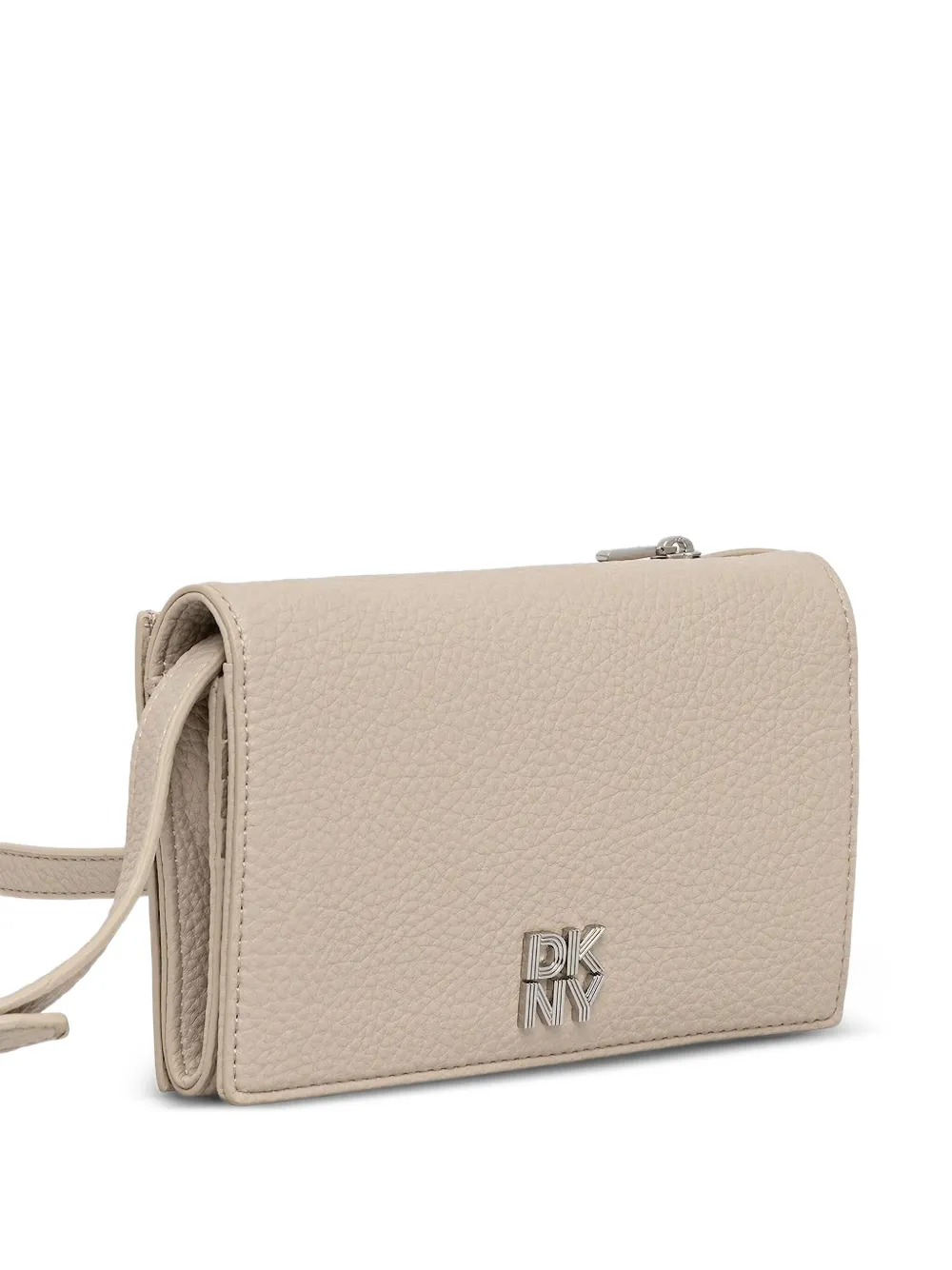 DKNY Portemonnee met logoplakkaat Beige