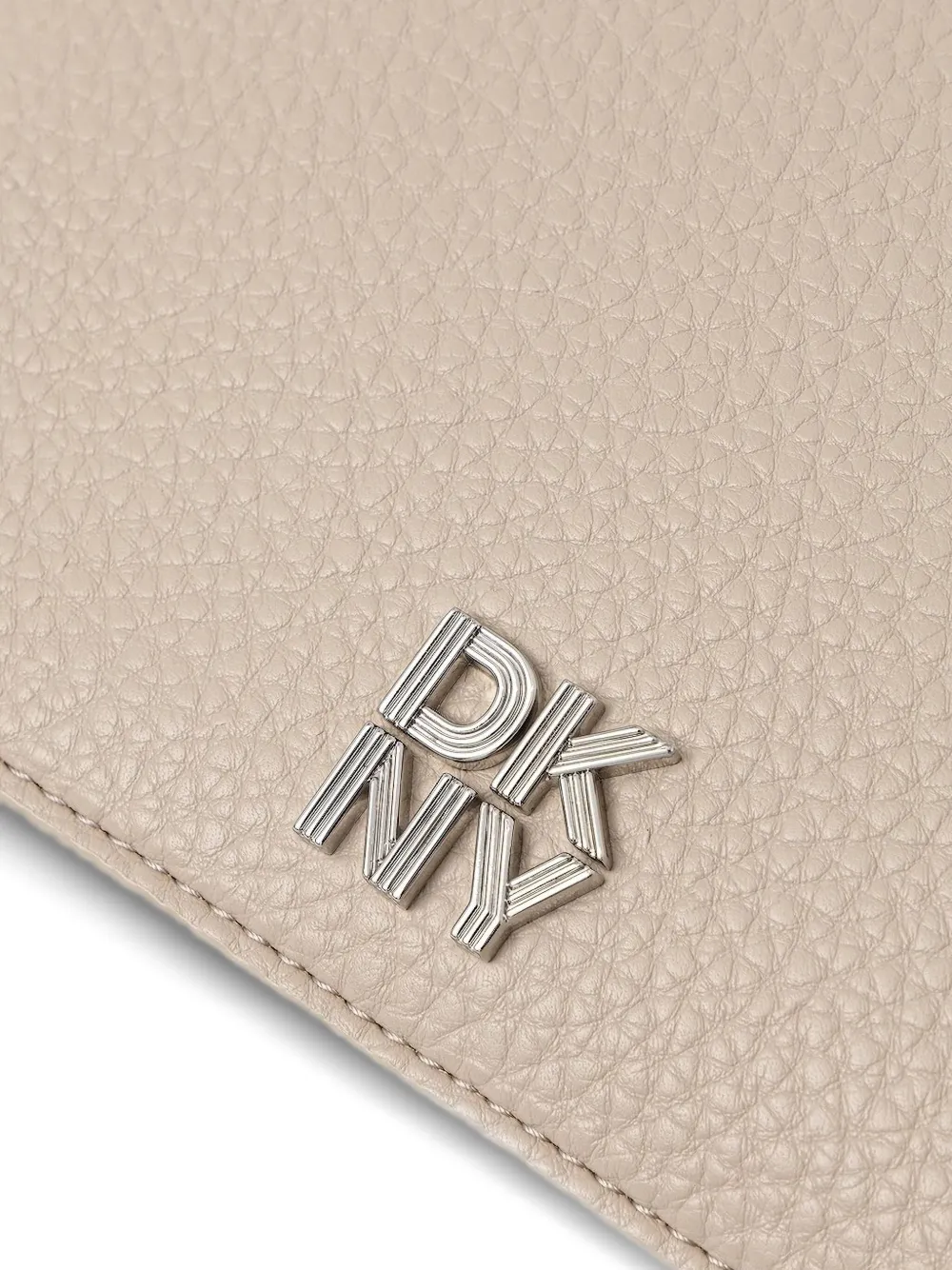 DKNY Portemonnee met logoplakkaat Beige