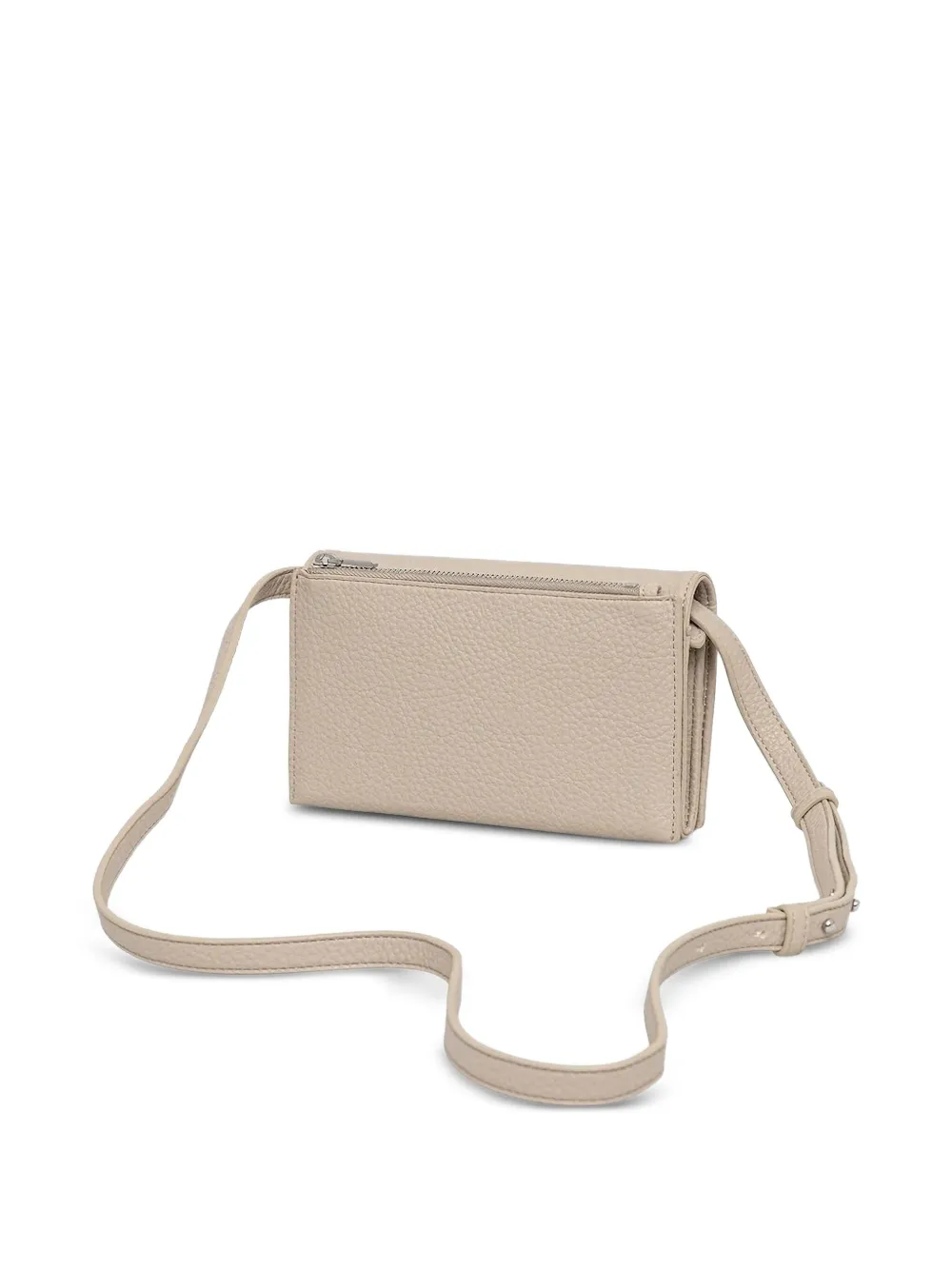 DKNY logo-plaque crossbody wallet - Beige