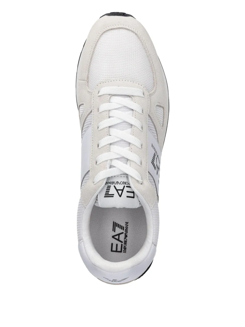 Ea7 Emporio Armani Logo Trainers White In White