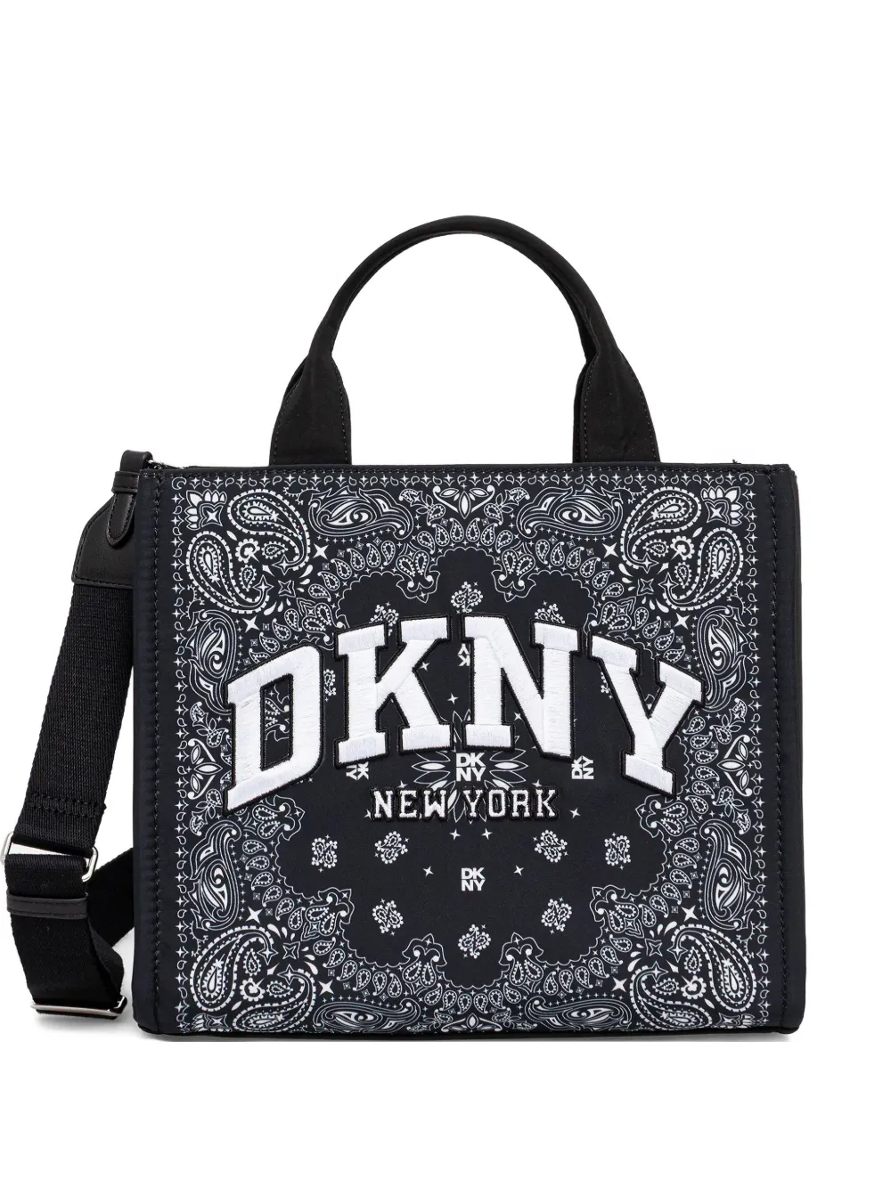 paisley-print tote bag