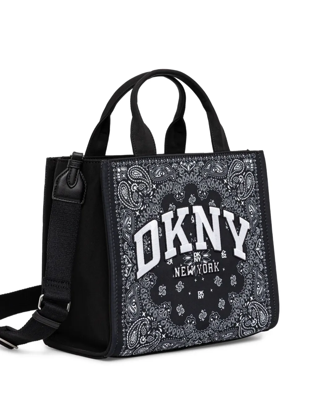 DKNY paisley-print tote bag - Zwart