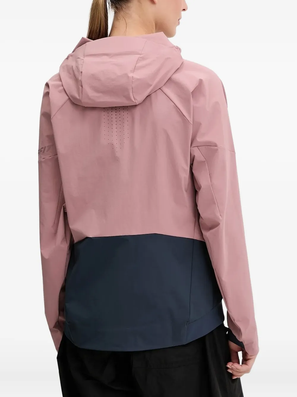 DYNAFIT Jack met colourblocking en capuchon - Roze