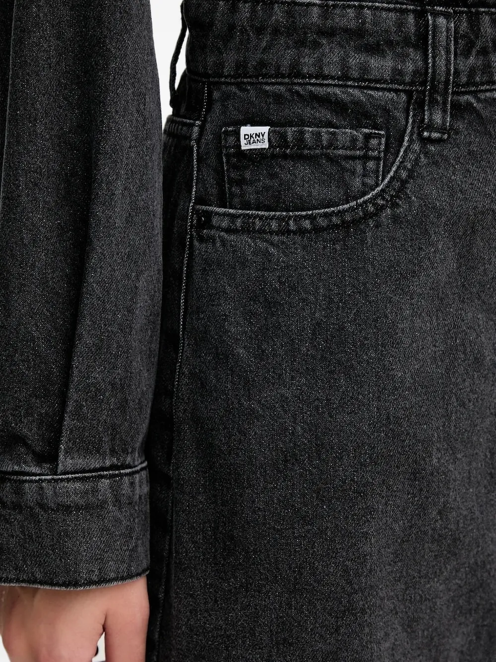 DKNY Mini-shiftjurk van denim stof Zwart