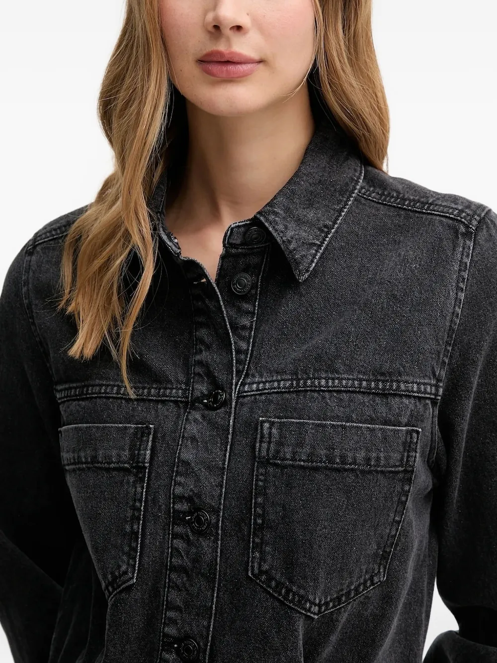 DKNY Mini-shiftjurk van denim stof Zwart