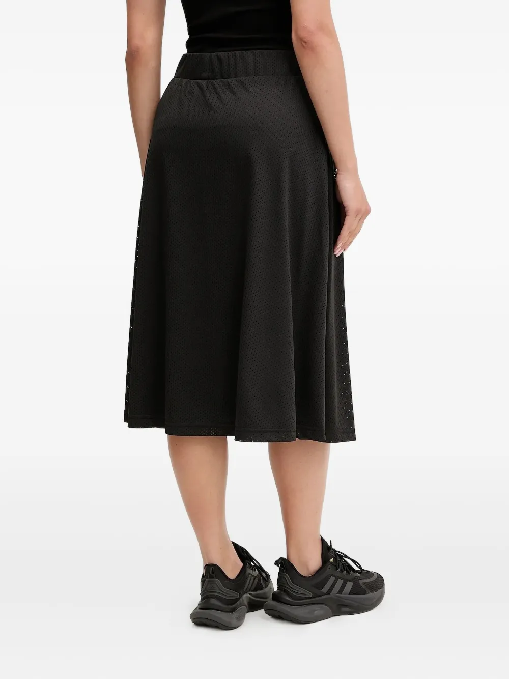 Ea7 Emporio Armani Rok met elastische tailleband - Zwart