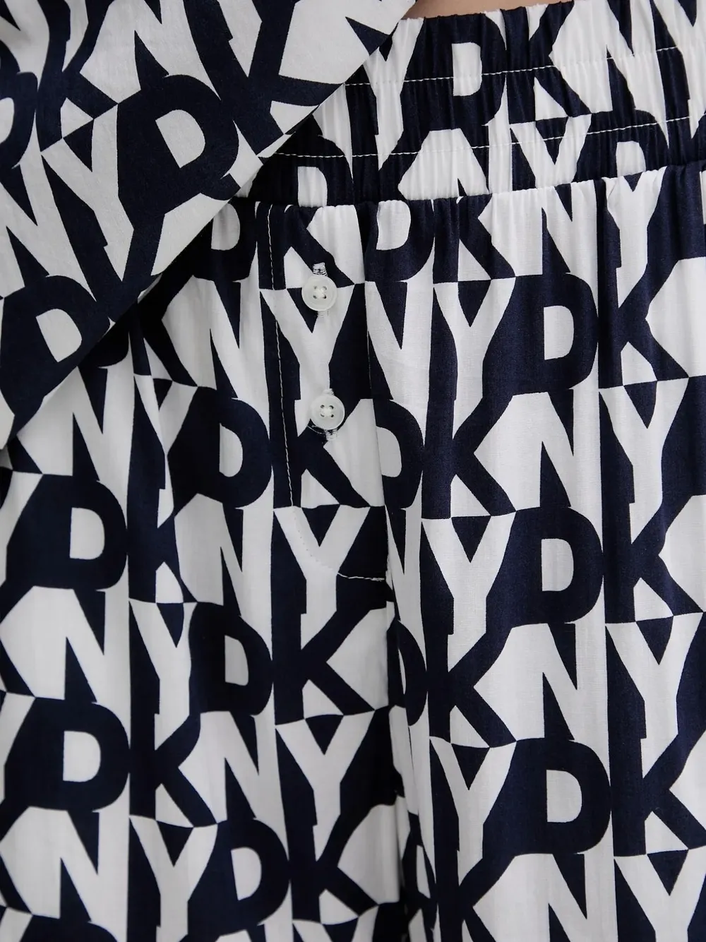DKNY logo-print pyjamas Blauw