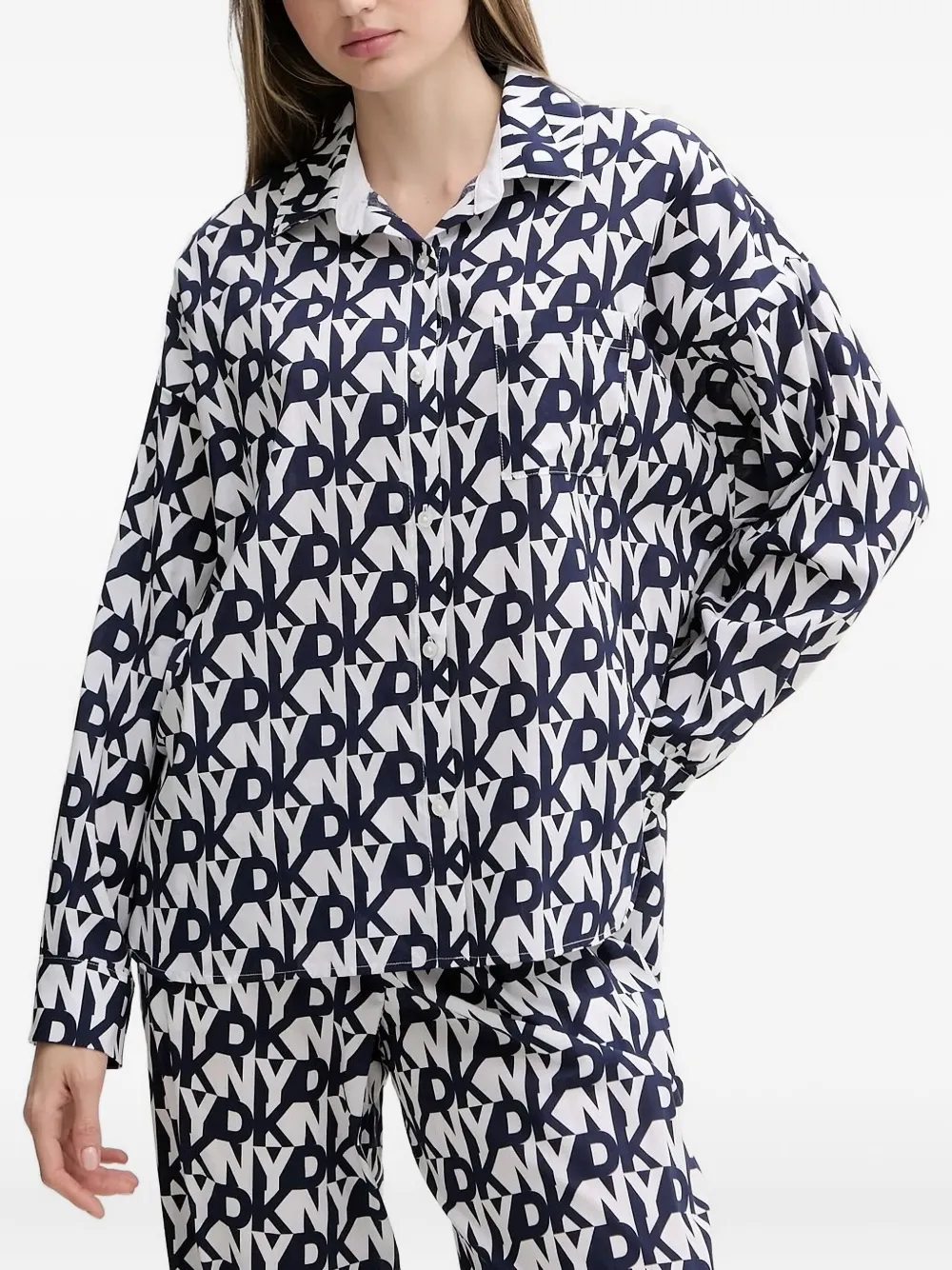DKNY logo-print pyjamas | Blue | Image 1
