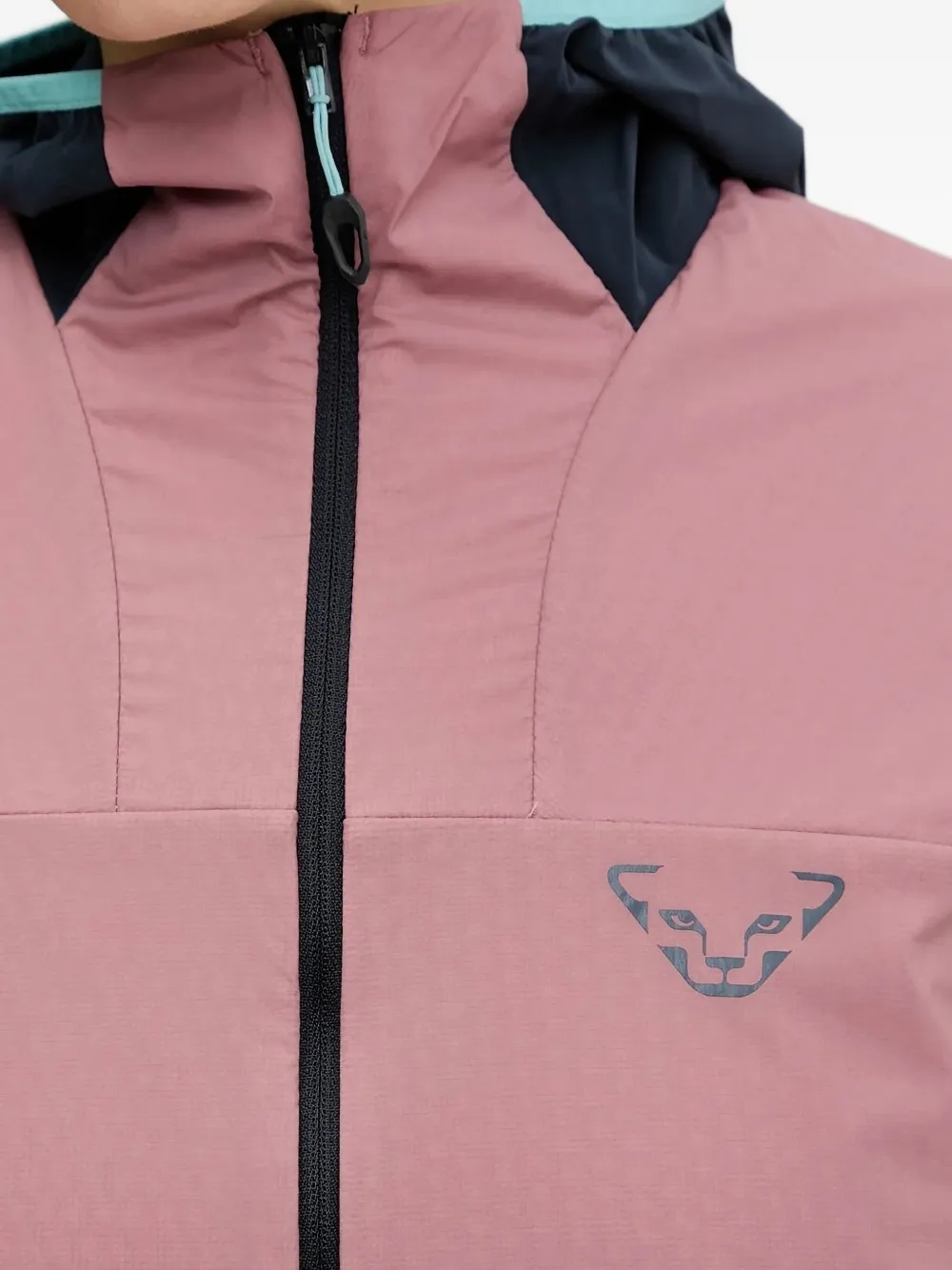 Dynafit Hooded Panelled Jacket In Pink