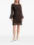 Bruuns Bazaar SagoBBXia floral-lace bell-sleeve mini dress - Brown