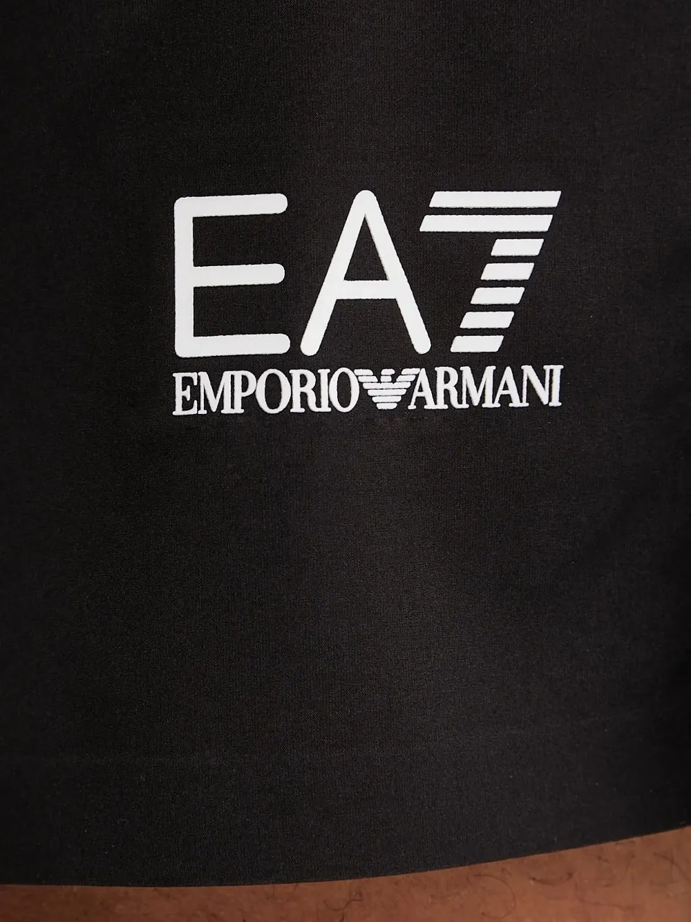 Ea7 Emporio Armani EA7 logo-plaque T-shirt Zwart