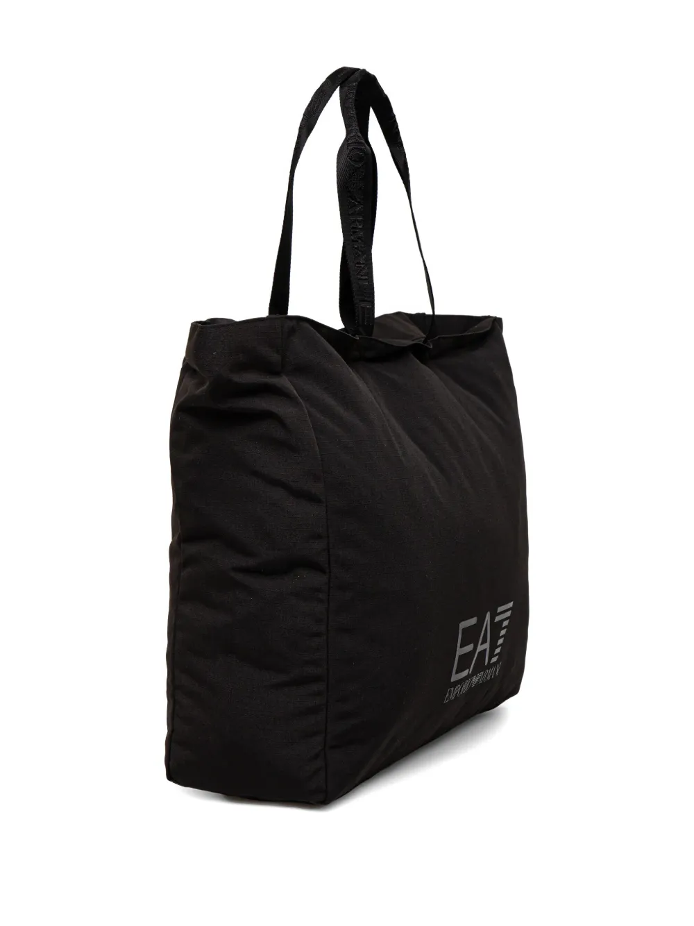 Ea7 Emporio Armani logo-print tote bag - Zwart