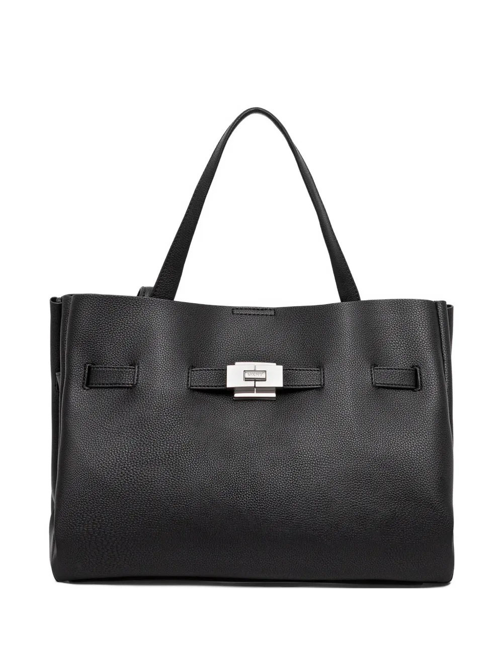 clasp-fastening tote bag