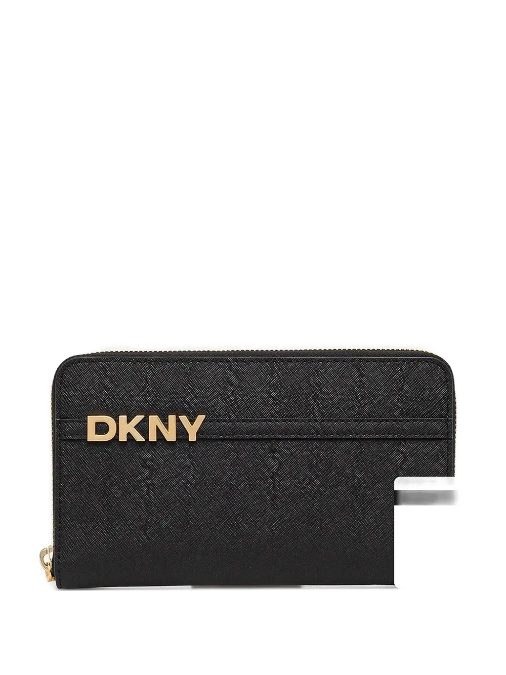 DKNY Portemonnee met logoplakkaat Zwart
