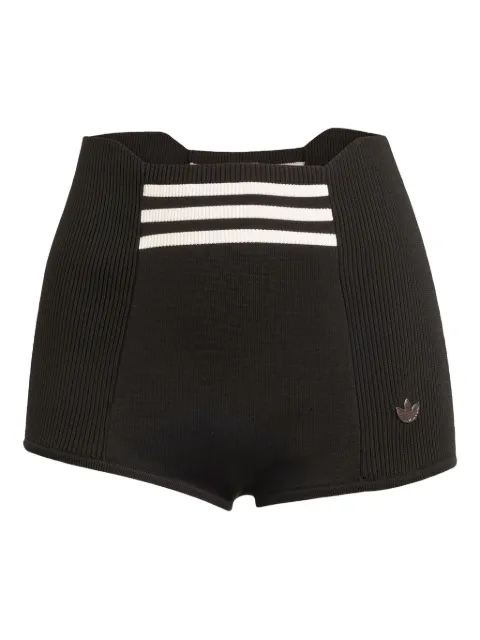 adidas ribbed short shorts